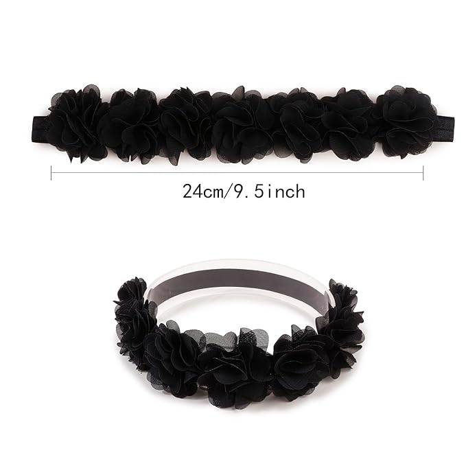 New Model Baby Girl Nylon Headbands Nylon Flower Elastic Hairbands 3pcs Hair Accessories Gift for Newborn Infant Toddlers (BF-XKFD002)