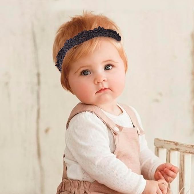 New Model Baby Girl Nylon Headbands Nylon Flower Elastic Hairbands 3pcs Hair Accessories Gift for Newborn Infant Toddlers (BF-XKFD002)