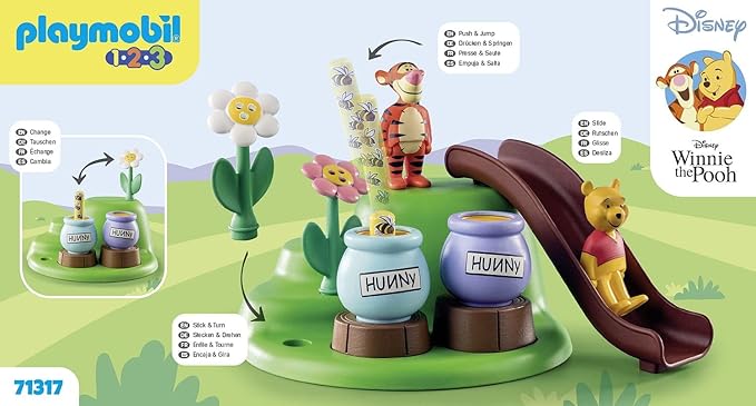Playmobil 1.2.3 & Disney: Winnie's & Tigger's Bee Garden