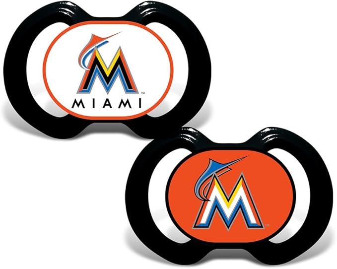 MasterPieces MIM2000: Miami Marlins Pacifier 2-Pack