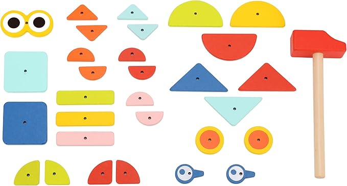 TOOKYLAND Fine Motor Toys, Toy Hammer and Nails Game is Montessori Toys That Exercise Children's Hands-on Skills and Develop Their Imagination for Kids