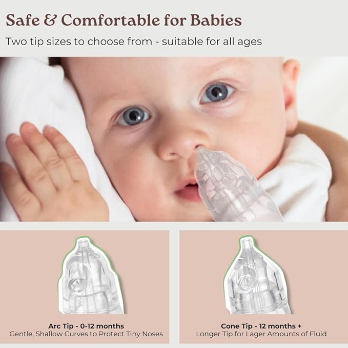 Haakaa Penguin Nasal Aspirator for Baby – Blocked Nose Relief: Works by Suction – BPA, PVC & Phthalate-Free – Food-Grade Silicone – Easy-to-Clean – Fluid Measurement