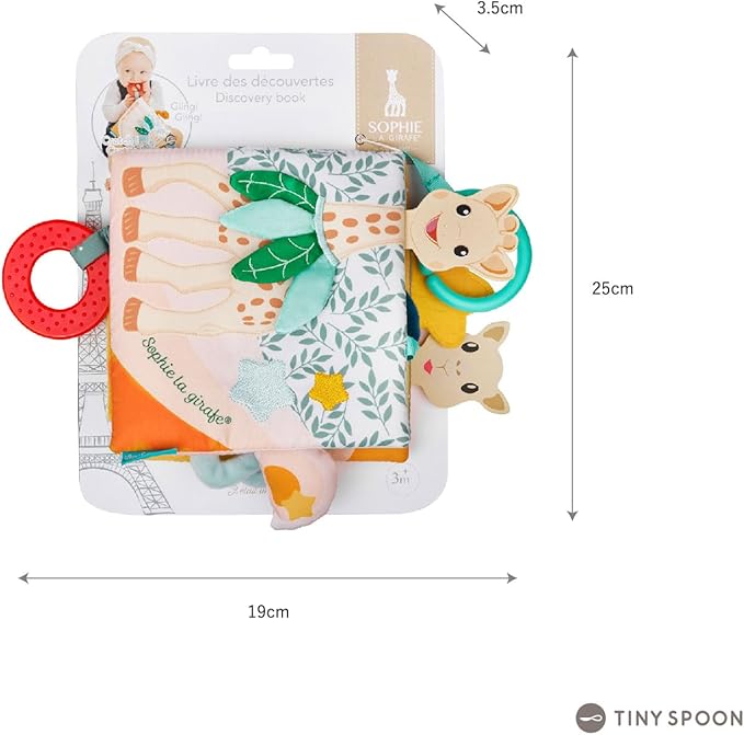 Sophie la girafe Discovery Book | 8 Pages of Activities | Awaken Baby's Curosity & Senses