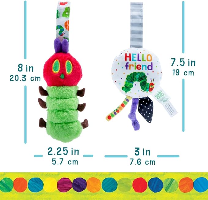 Kids Preferred Eric Carle The Very Hungery Caterpillar Chime and Bell Set for Babies