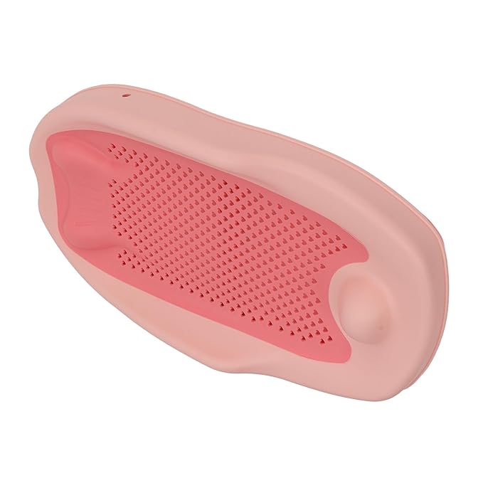 Foldable Baby Bath Support with Universal Fit, Hollow Pattern Bathtub Holder for Infants, Ergonomic Design, Quick Drainage, Non Slip ()