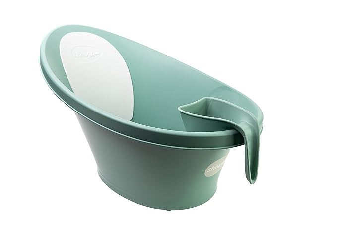 Shnuggle Bath Rinse Jug | Soft Rim Baby & Toddler Shampoo Rinser | Bath Hair Rinsing Cup | Hair Wash Jug with Handle | Essential Bath Accessories | Eucalyptus
