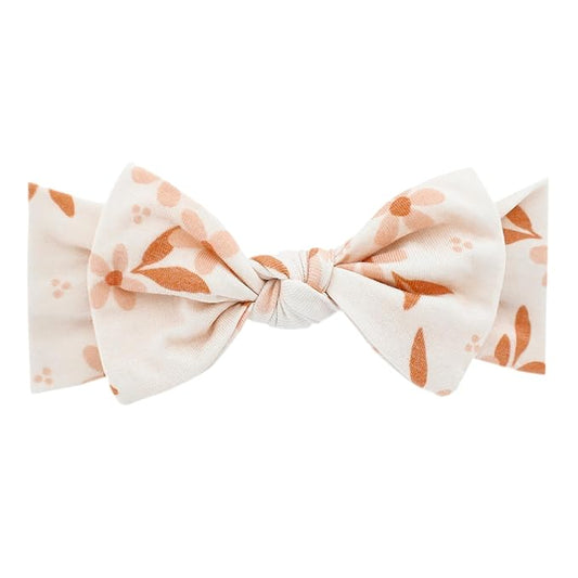 Copper Pearl Baby Bows: Stylish Headbands for Baby Girls, Premium Soft and Stretchy Baby Headbands, Perfect for Newborns, Trendy Designs - Rue