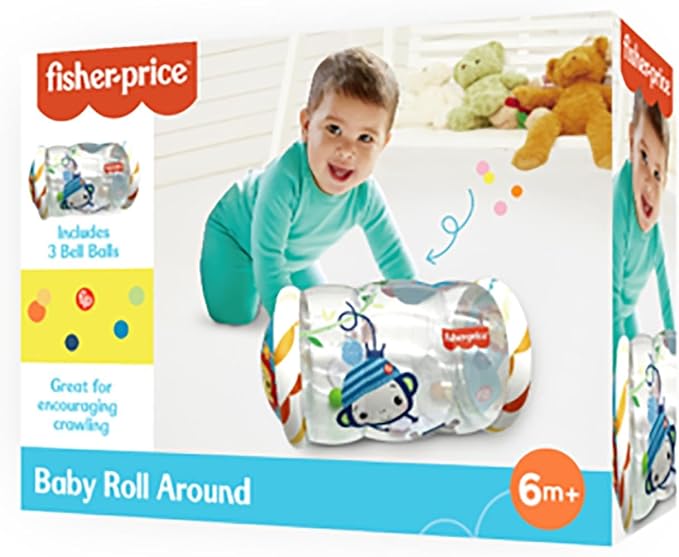 Fisher Price-Baby Roller-Inflatable Baby Roller, Size 48 x 44 x 25 cm (Deqube 920D00179)