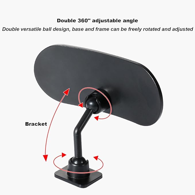 Car Mirror Baby, Rear View Mirror 360° Adjustable, Adhesive Mount Infant Safety, Wide-Angle Shatterproof Backseat Monitor For Kids, Windshield And Dashboard Use