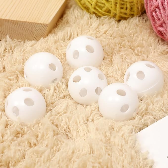BESPORTBLE 50 Pcs Rattle Balls Inserts for Crochet Toys: Rattles and Plush Rings Repair Noise Maker for Animal Puppy Doll Pet, 2.8cm