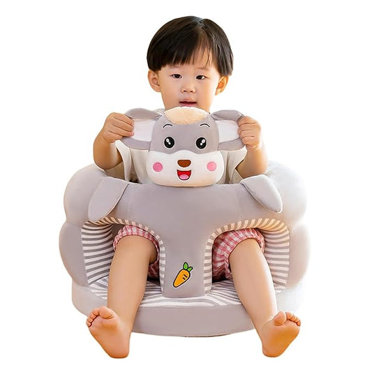 Baby Support Plush Sofa Floor Seat - Sit Me Up Chair for 3-24 Month (Mouse, 40cm*40cm*15cm)