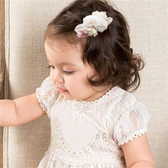 Flower Hair Clip BFNAAgirl Baby Girl Hair Bows Exquisite Hair Accessories Alligator Clips for Infants Toddlers Teen Kids Gift 3pcs/set