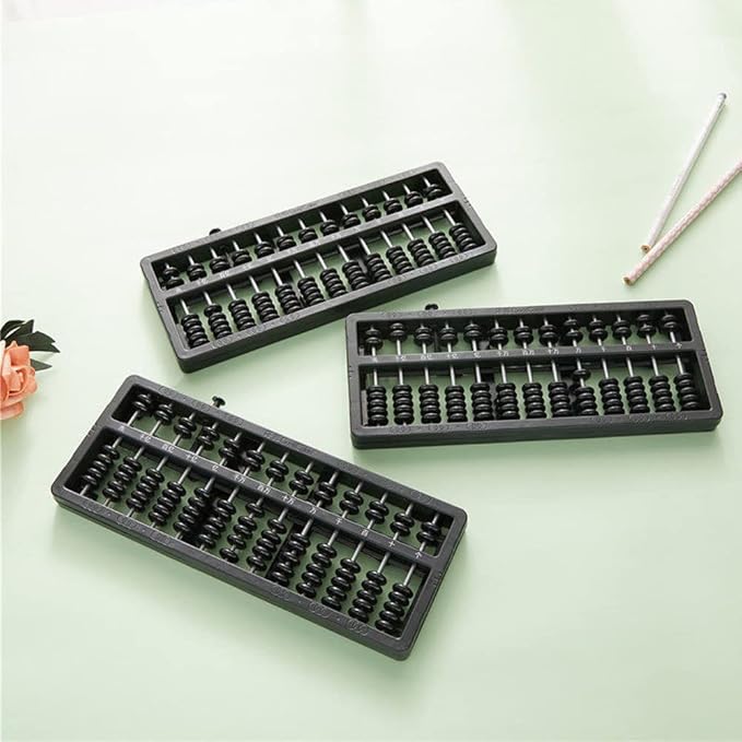 1 Piece Abacus 13 Digits, Abacus Chinese Vintage, Abacus Wooden, for Arithmetic Mathematic Education