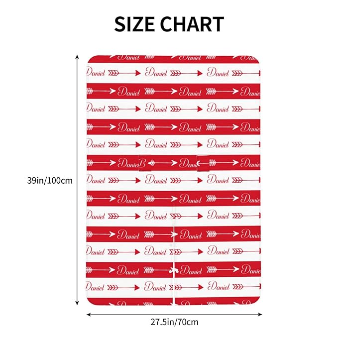 Personalized Baby Name Car Seat Covers with Tribal Arrows, Custom Carseat Canopy, Peekaboo Opening Nursing Wrap Breastfeeding Car Seat Canopies for Baby Boys Girls Newborn (Red Arrow Minky Dot)