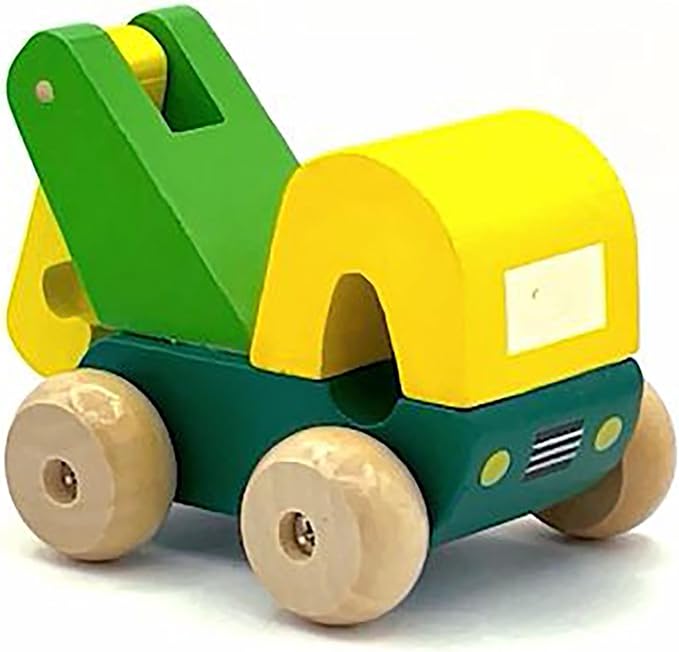 Orange Tree Toys First Trucks | Hand Painted Colorful Wooden Toy for Toddlers Age 12m+, Sustainably Made, Set of 3