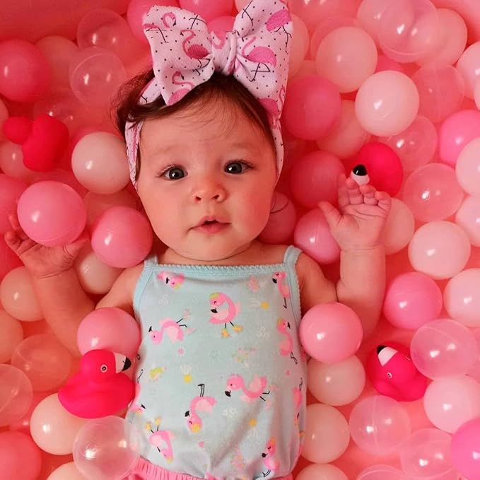 Baby Headbands for Girls Nylon Hair Bows Turban Knotted Headwraps for Newborn Infant Toddlers Kids (PR22-8)