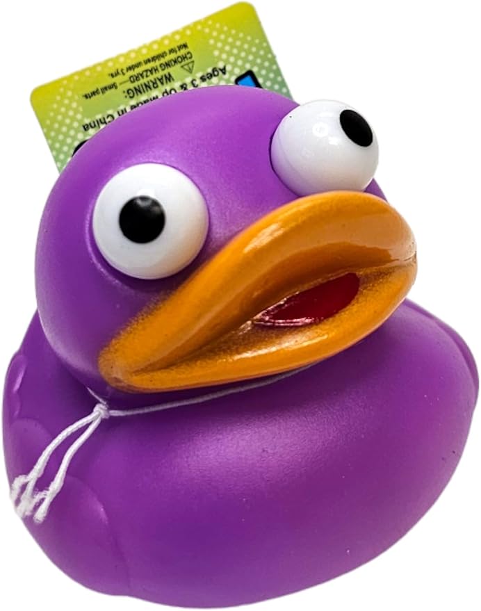 2" Ducky Eye Poppers (50 Pack) Fun Carnival Prize and Party Favor. Bath Tub Toys and Jeep Duck Ducking (50 Pack)