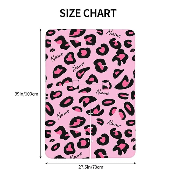 Personalized Baby Car Seat Canopy for Babies with Name, Custom Pink Leopard Print Stroller Car Seat Covers for Girls, Minky Nursing Carseat Cover for Breastfeeding, Car Seat Canopies for Newborn