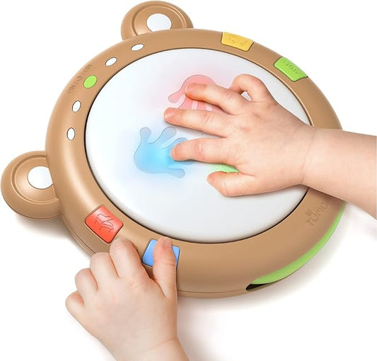 TUMAMA Baby Musical Toy, Electronic Drum Instruments with Light and Sound, Early Educational Development Songs Gift for Infants, Toddlers, Boys, Girls