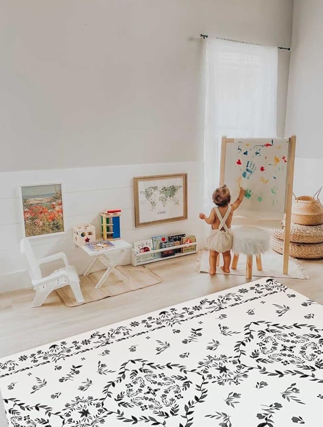 The Shwally PlayMat - Soft Baby Play Mat - Reversible Foam Floor Mat - Waterproof, Wipe-Clean, Durable, Non-Toxic and Hypoallergenic - Large (6.5' X 4.5')