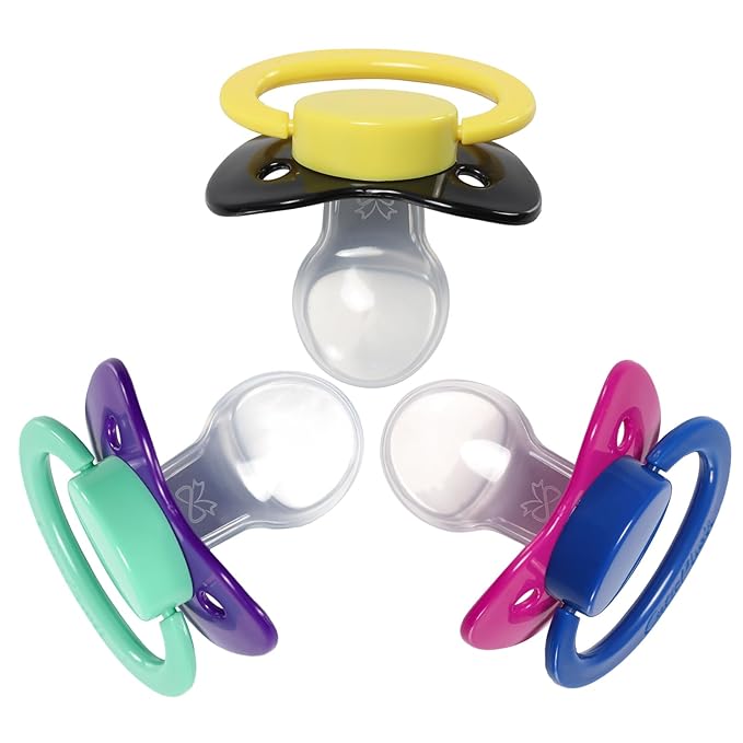 CutiePlusU Big Sized Pacifier Large Shield Purple Red Green