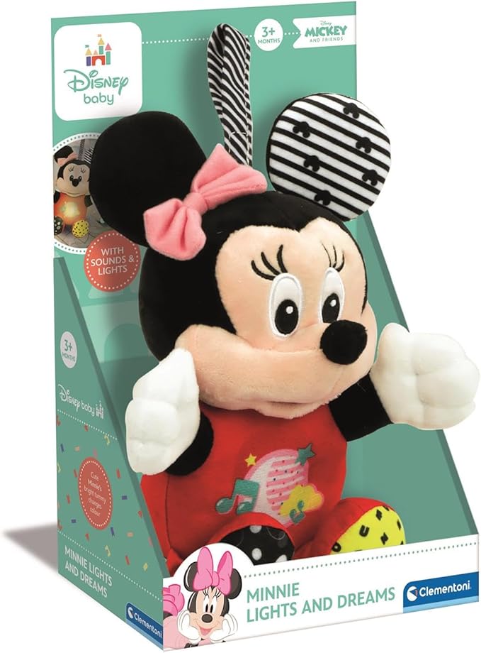 Clementoni - Baby Minnie Lighting Plush for Toddlers