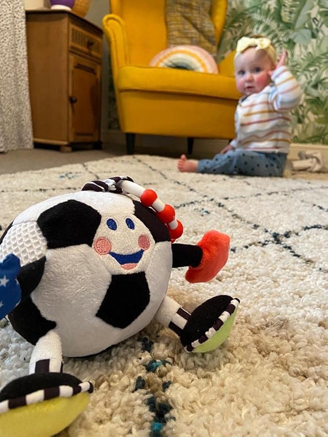 Newborn Soccer Ball | Soccer Baby Toy | Baby Gift | Extra Sensory Features for Babies and Infants | Part of The LITTLE SPORT STAR Collection