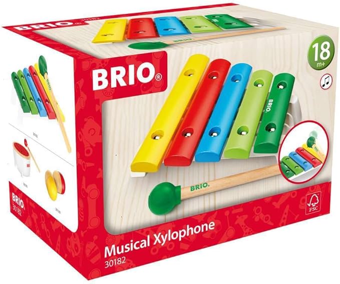 BRIO World - 30182 Musical Xylophone Baby Toy | Fun Baby Toy for Kids Ages 18 Months and Up