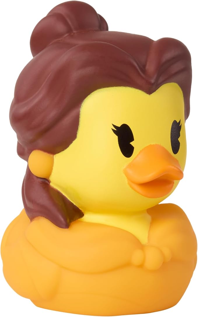 Just Play Character Rubber Ducks - Belle, Bath Toy 3 inch