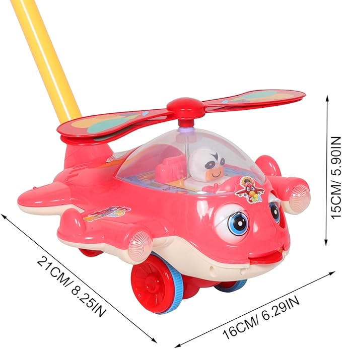 Abaodam Push Walker with Whistle Lightweight Activity Center for Montessori Inspired Grocery Cart for Boys Easy Control for Early Walking
