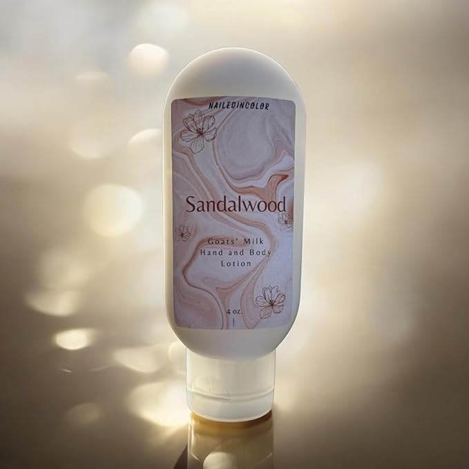Sandalwood Scented Hand and Body Lotion-Women's Skin Care-Goats' Milk Lotion-Essential oil-Moisturizer