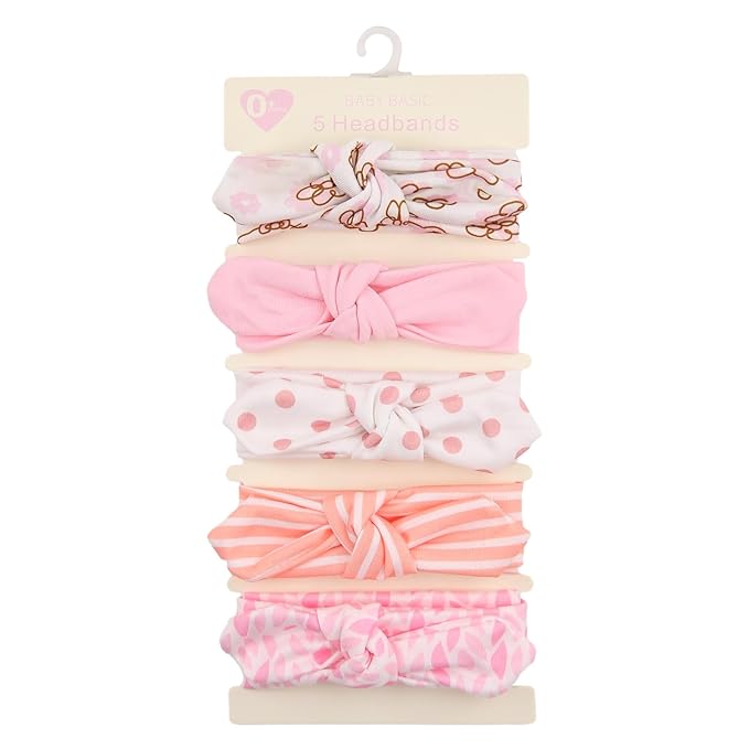 KIDOCHEESE Baby Headbands Soft Stretchy Baby Girl Bows Newborn Infant Toddler Headwrap Hair Accessories