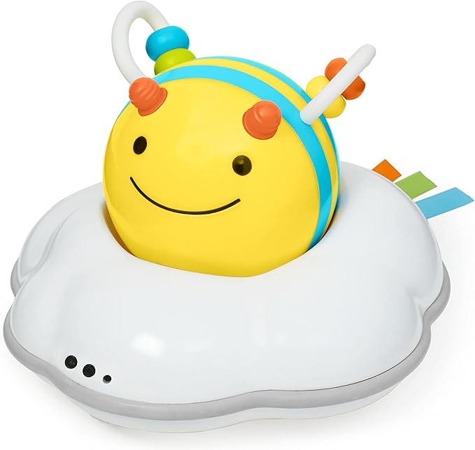 Skip Hop Gift Set of 3 in 1 Baby Activity Center, 4mo+, Silver Lining Cloud + Skip Hop 3-Stage Developmental Learning Crawl Toy, Explore & More Follow-Me Bee