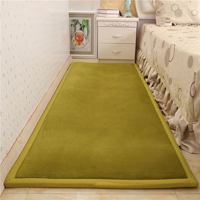 Play Crawling mat for Nursery Baby, Extra Soft Activity Floor Mat for Kids Playroom Bedroom-Moss green-60 * 100cm