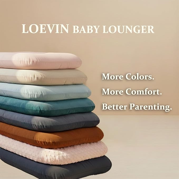 Baby Lounger for Newborn 0-24 Months, Soft Portable Infant Nest & Play Mat & Diaper Changing Pad for Home,Travel & Floor Time, Newborn Babies Essentials Gifts(Dark Gray)