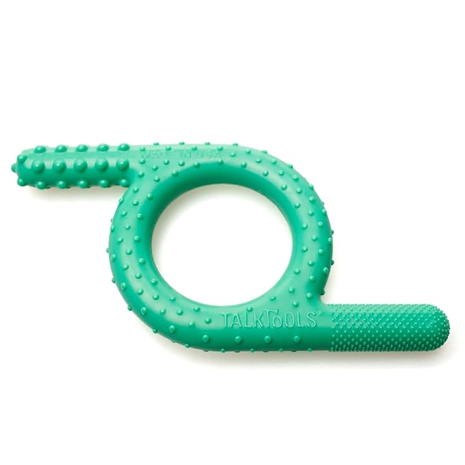 TalkTools Baby Chewy Bumps | Oral Motor Sensory Tool for Kids and Toddlers | Therapy Tools to Improve Chewing and Biting (Bumps (Green))