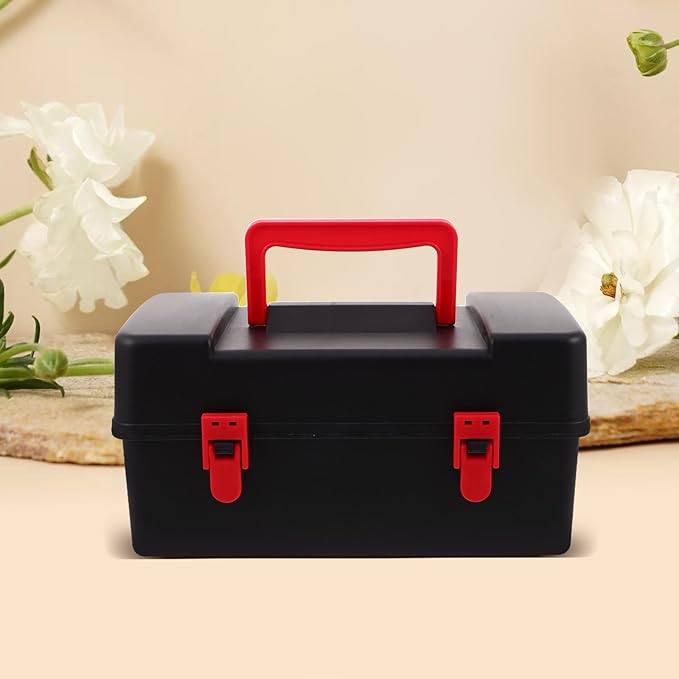 Kisangel Battling Top Storage Case, Spinning Top Carrying Organizer Box Case with Handle and Liners for Kids Portable Gyro Storage Box Travel Toy