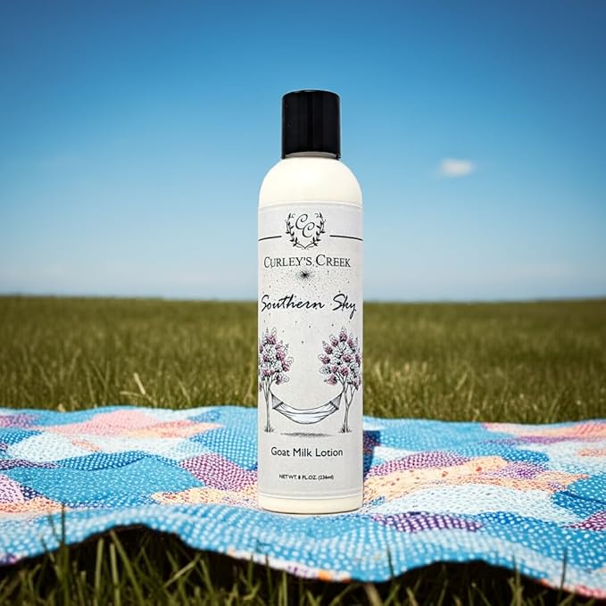 Curley's Creek Southern Sky | Goat Milk Lotion | Handmade Natural Skincare | Twilight Woods & Musk