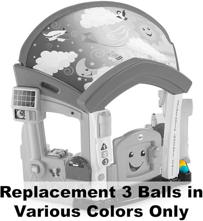 Replacement 3 Balls for Fisher-Price Laugh & Learn Smart Learning Home - FJP89 ~ Colors May Vary