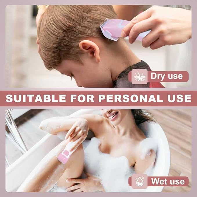 FBO Bear Baby Hair Clippers Pro Quiet Waterproof Painless for Infants & Toddlers