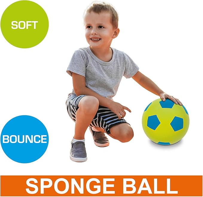 Mondo Toys Fluo 200 – Sponge Diameter 20 cm – 1 Soft Ball – Assorted 07926 Despicable Me/Minions Football Softball 20 cm-07926, Multi-Coloured, 200 mm