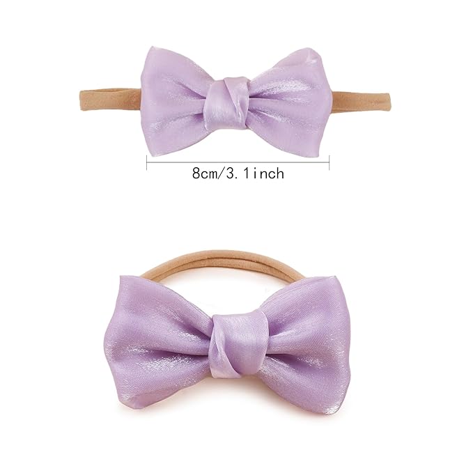 New Model Baby Girl Nylon Headbands Nylon Flower Elastic Hairbands 3pcs Hair Accessories Gift for Newborn Infant Toddlers (BF-XKFD008)