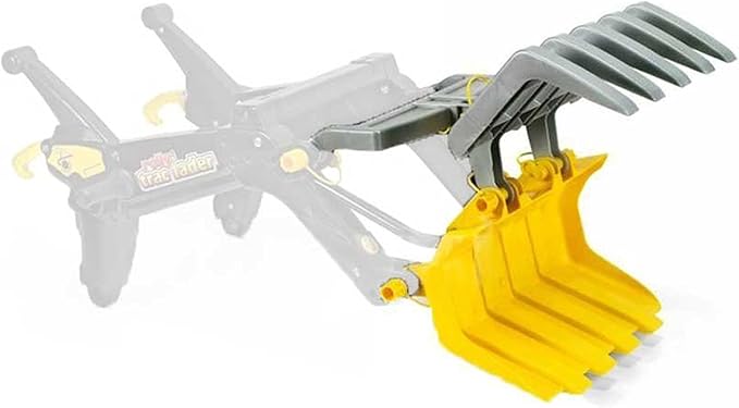 ROLLY TOYS Grabber Bucket Installation Set, S2640967,Yellow,42 cm × 35 cm × 30 cm