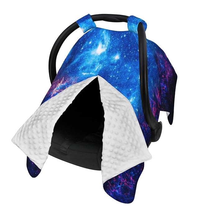 Galaxy Baby Car Seat Canopy Cover 39x27.5 Inches Multi Use Nursing Cover for Newborn Car Seat Canopy Mom Nursing Breastfeeding Covers Newborn Shower Gifts