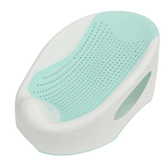 Baby Bath Support, Portable Foldable Slipless Bath Tub Support Lying Bathing Mat, with Slipless Pad Bath Net, for Newborn Infant (Green)