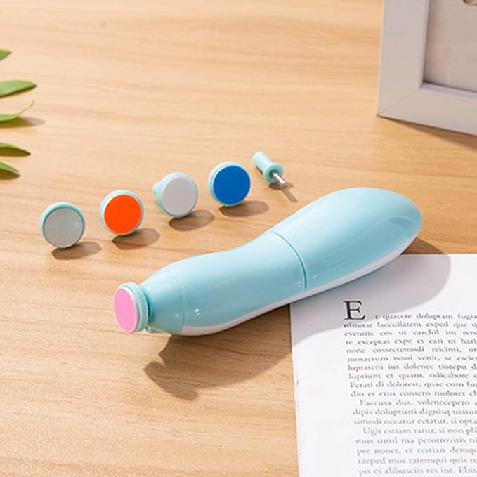 Baby Nail Clippers Baby Nail File Kit Additional Replacement Heads Newborn Toddler Toes and Fingernails Trim and Polis