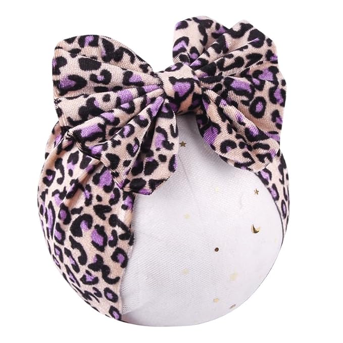 Baby Headbands Leopard Headwraps Infants Hair Bands.(F13-Leopard Headwraps B)