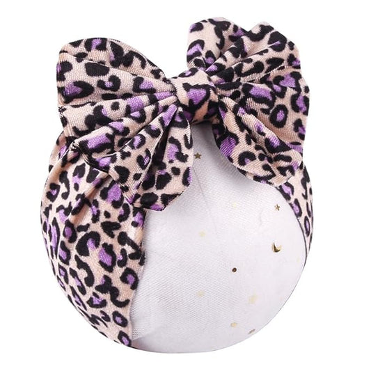 Baby Headbands Leopard Headwraps Infants Hair Bands.(F13-Leopard Headwraps B)