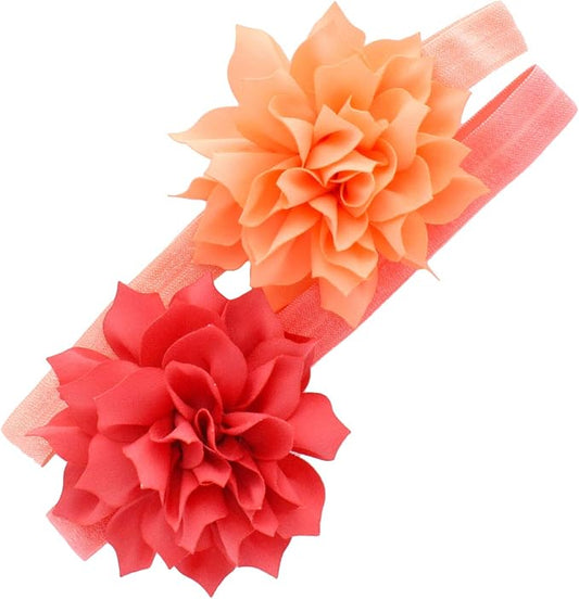 My Lello Petal Flower Headbands Baby - Girls - Toddler Stretchy Elastic Pair