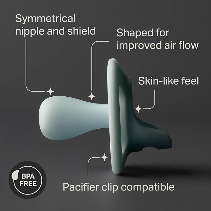 Tommee Tippee Ultra-Light StayPut Pacifier, One-Piece Silicone Design, 18-36m, 4 Pack